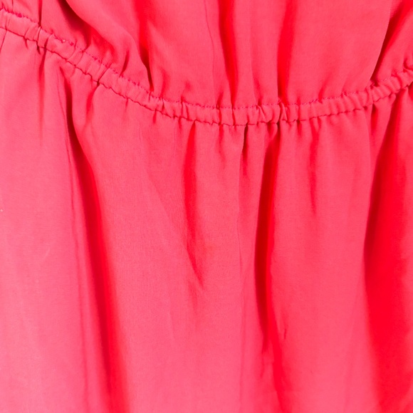 BCBGeneration Red Chiffon Long Sleeved Midi Dress Size Small - Picture 2 of 8